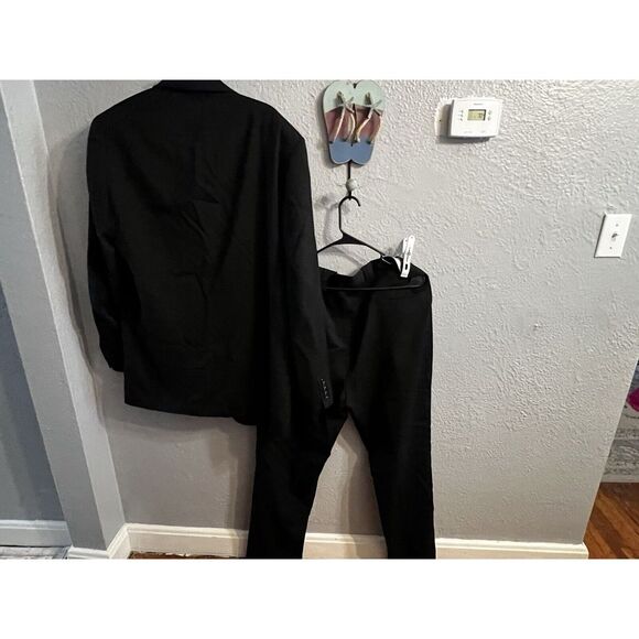 Stafford Wool Suit  Mens Black Size 44XT & 38Xl‎ Vintage - Picture 6 of 11